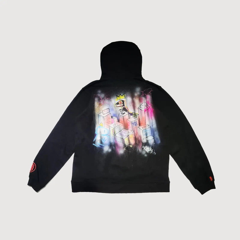 Basquiatzilla - Hoodie Black - Tableau 3 DeafWear