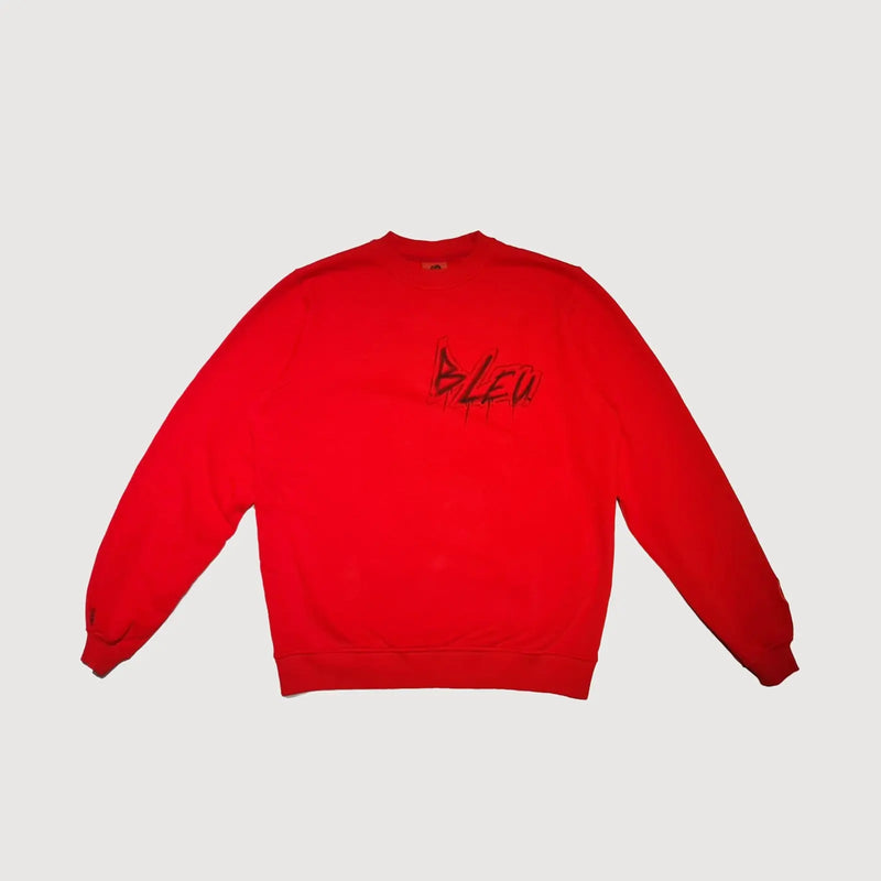 Ce Pull Est Bleu - Crewneck Red- Tableau 4 DeafWear