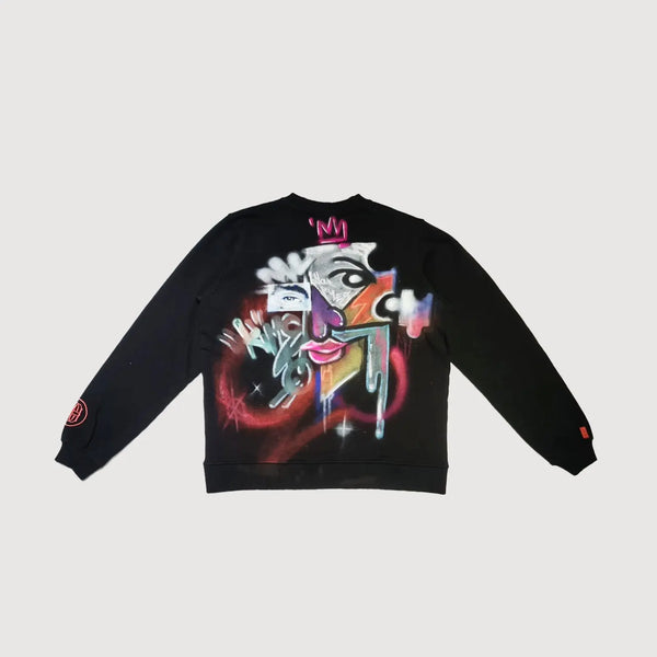 Picasso - Crewneck Black - Tableau 7 DeafWear